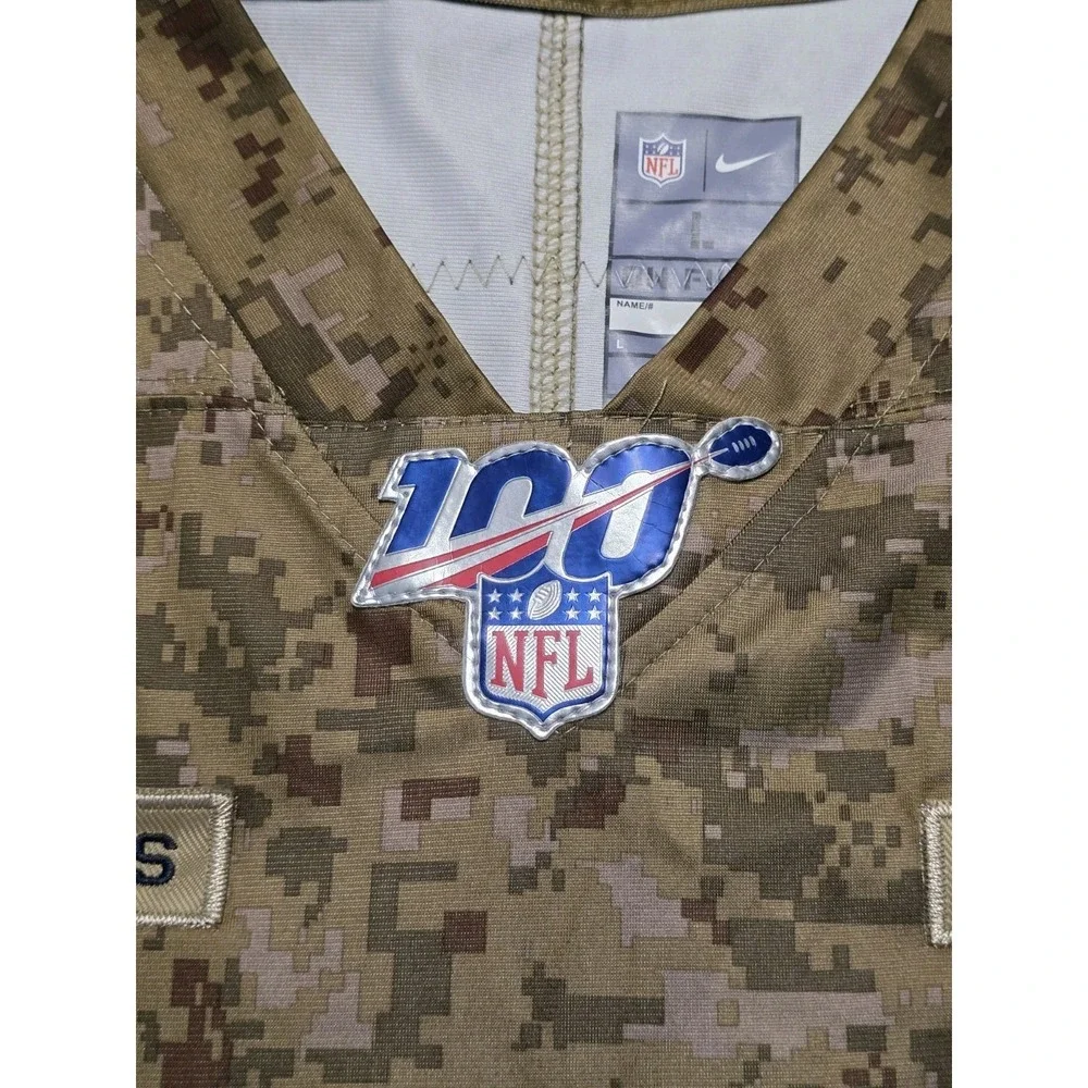 Rare Andrew Luck Nike On Field Salute To Service Colts Jersey Digital Camo Large